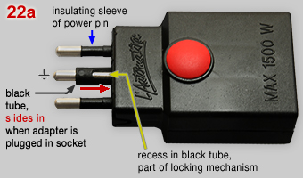 L'Automatika plug locking mechanism, details
