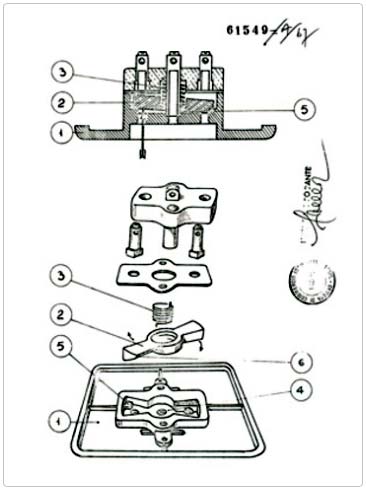 Figure from Vimar's patent 61549