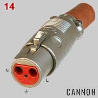 Cannon XLR type 3pin-connector