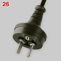AS/NZS 3221 10A plug without earth pin
