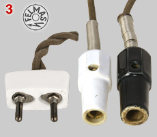 Felman plug and single pin appliance connectors