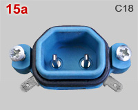Appliance connector inlet C18
