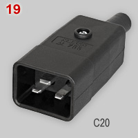 IEC 60320 type I appliance plug (male)