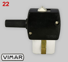 VIMAR appliance connector with slide switch