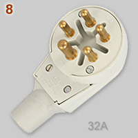 Belgian 400V, 32A 5-pin plug