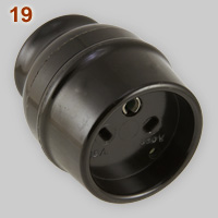 Vynckier 15A-380V single phase earthed connector