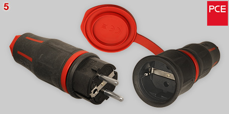 PC Electric CEE 7/7 IP54 plug and connector