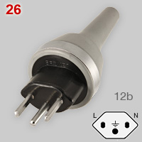Swiss type 12b plug.