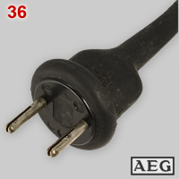 AEG Bakelite and rubber plug