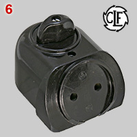 Socket with switch made bi C.F. Lubold