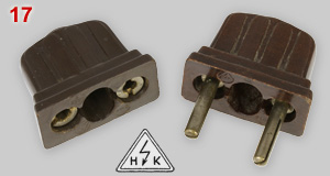 Kopp Bakelite plug and connector