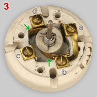 Rotary light switch with four positions