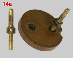 Bakelite plug with internal fuse, detail