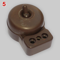 Unknown Bakelite switched socket