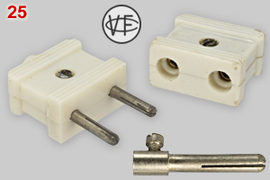Vynckier thermoplastic plug and connector