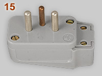 Simon 16A-250V 3-pin plug