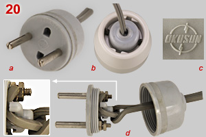 Japanese made 2-pin plug that fits in Schuko socket