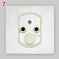 Old French socket with internal fuse