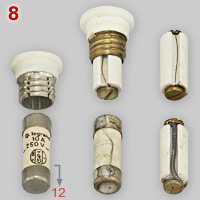 Fuses of old French sockets