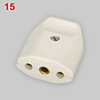 Italian type earthed 6A connector plug made by Legrand