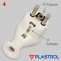 French-Schuko hybrid plug