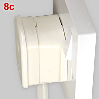 BS 1363 plug with spring sleeves for L and N pins