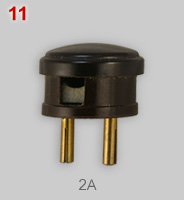 BS372-part1 2A plug with cord side entry