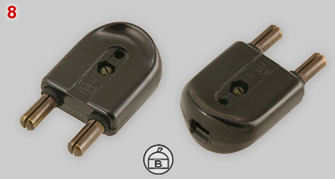 BS 372 Part I 5A plug with separate earth wiring
