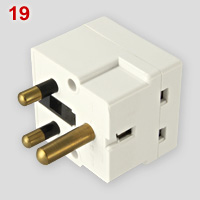 BS546 to BS1363 converter multi-plug