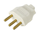 NBR 14136 10A 3-pin plug, small