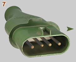 Grimma 25A 3-phase plug
