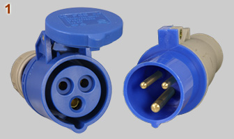 IEC60309 16A-6h-3P Plug and Connector