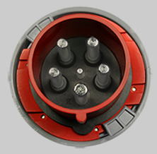 CEE 125A -6h plug with pilot pin