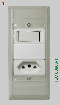 South African IEC 60905-1 socket (SANS 164-2)