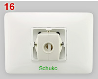 4BOX 3 in 1 socket with Schuko plug