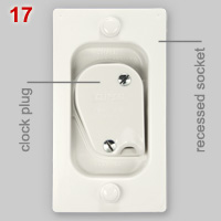 Clipsal clock plug and socket