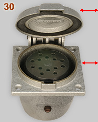 HTS 10A - 380V 14-pin socket