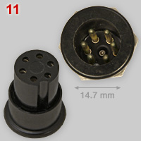 Bulgin 1.5A 50C 6-pin plug and inlet