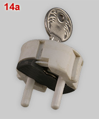 plug with key lock
