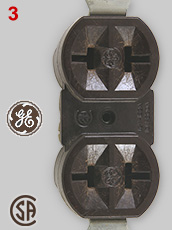 General Electric dual socket with parallel and tandam slots