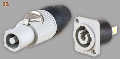 Hubbell-TwistLock connector - white